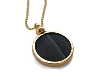 Gold Album-Vinyl Pendant-Black & Gold