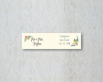 Winter Garden Straw/Cupcake Flag