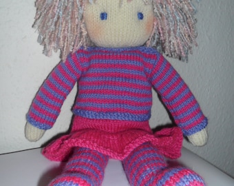 Toy Doll Knitting Pattern pdf - Instant Download