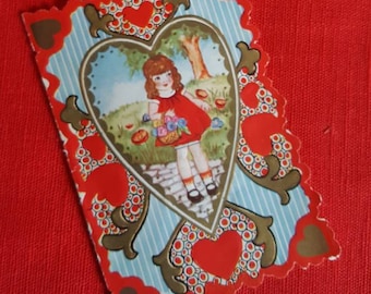 Lovely Vintage Valentine with Differant Art Front and Back