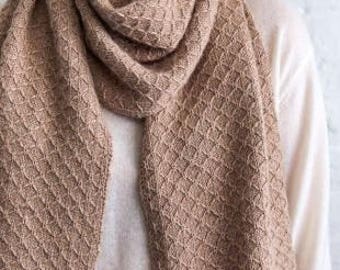 Green Trellis Knit Scarf