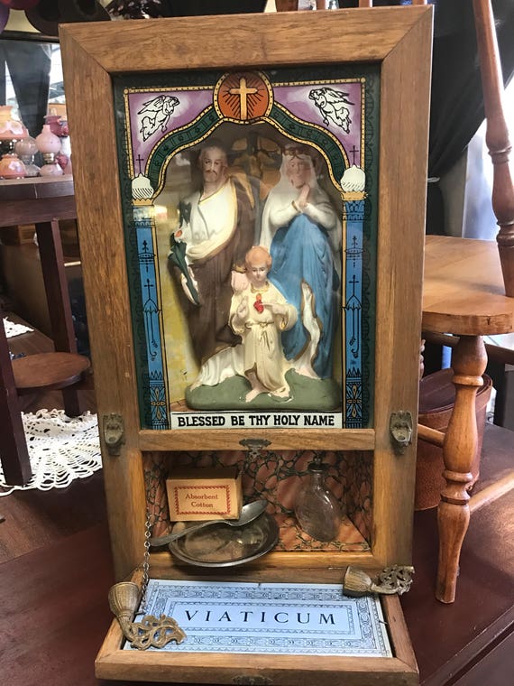 Viaticum Catholic home extreme unction set