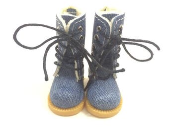1/8 BJD Doll Shoes High Boots for Dolls,3.8CM Sneakers for Dolls Accessories,Causal Canvas Shoes for Blythe/Pullip/AZONE S