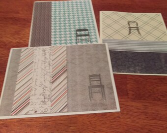 Set of 3 Architectural Note Cards