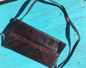 Vintage Eel skin shoulder bag