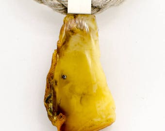 Amber Pendant, Baltic Amber Pendant, Amber Necklace, GELB, amberstone, Amber Pendant Chain, Choker Amber Jewellery,