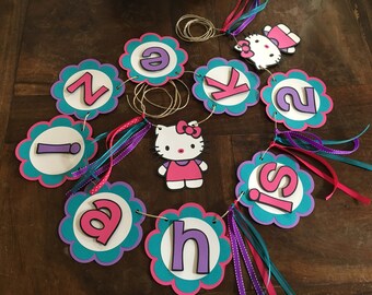 Hello Kitty Banner, Hello Kitty Party, Hello Kitty Decorations, Hello kitty decor, Girl Birthday, Hello Kitty