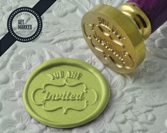 You're Invited - Wax Seal Stamp by Get Marked  - Wedding Collection (WS0191)