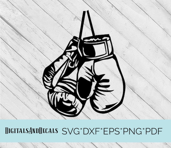 Download Boxing Gloves Silhouette SVG & Dxf Cutting Files for Cricut