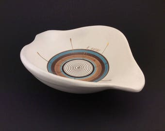 Vintage Sascha Brastoff California Pottery Ashtray, mid century