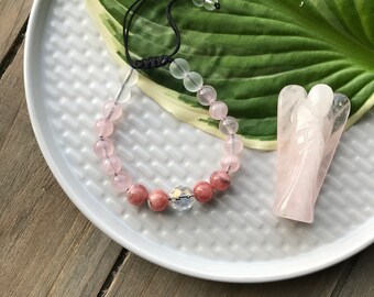 Messenger of Self Love Mala Bracelet - Divine Messenger - Angel Bracelet - Intuitively Made - Macrame Bracelet - Spiritual Tool