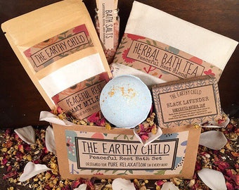 Spa gift set, vegan bath gift, bathbomb, gift for friend, gift idea for coworker, thank you gift, birthday gift,