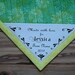 Large Triangle Quilt Label | Personalized Sewing Labels | Personalized Quilt Labels | Handmade Labels | Cut-Out Labels | Corner Quilt Labels