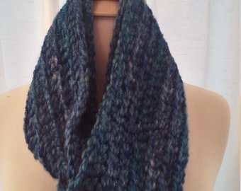 half price infinity scarf in shades of blue