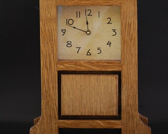 Craftsman, Mission Style, Arts & Crafts Mantel Clock