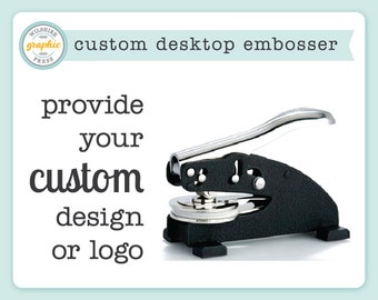 Custom Embosser - Logo Embosser - Desk Embosser - Personalized Embosser - Embossing Seal Stamp - Use for Wedding or Branding