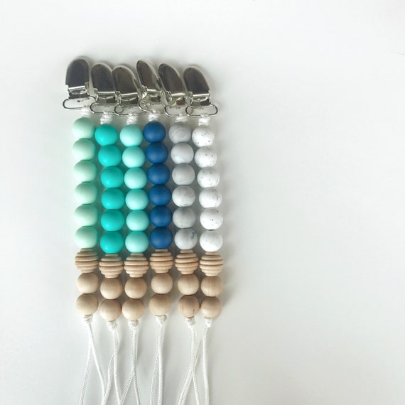 Silicone Pacifier Clip - NomiLu SILICONE Clip - Spring into Color