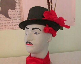 Dapper Dan , Flowering Heads, styrofoam mannequin head, entryway statue,unusual gift, art and accesorries