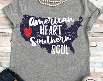 American svg, 4th of july svg, American heart southern soul svg, dxf, EPS, distressed svg, 4th of july svg, 4th svg, militARY svg, png,