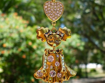 GOLDEN GIRL Tree Jewelry Christmas Ornament Girl Daughter