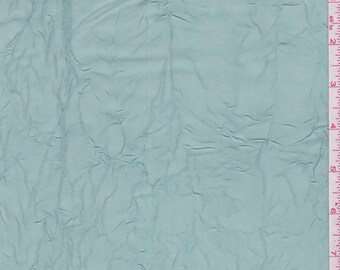 Spa Green Crushed Georgette, Fabric By The Yard