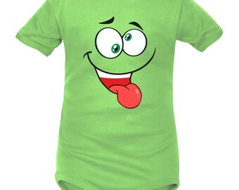 Bodysuit with crazy face