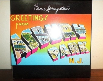 Vintage 1975 Vinyl LP Record Greetings from Asbury Park NJ Bruce Springsteen Near Mint Condition 11710