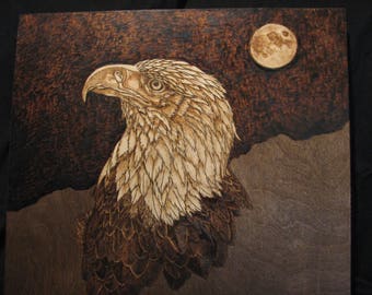 Bald Eagle Pyrography