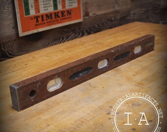 Vintage Industrial 24" Craftsman Wood Level