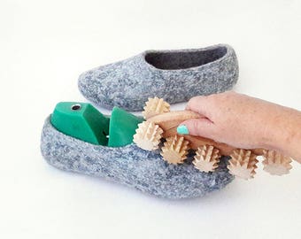 Felting roller Wooden tools hand felting textured rolling Equipment wet felting Craft tools hand nuno felting rolling Tool with grooves