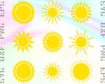 Sun SVG File - Sun Cricut SVG - Sun DXF - Sun Silhouette - Sun Cameo - Sun Cut File - Sun Png - Sun Clipart - Sun Eps - Sun Cutting File