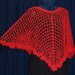 Hand Crochet Pattern, Lacy Crocheted Mesh Poncho, Crochet Pattern PDF, Original Pattern by Trish Designs, Easy to Crochet, Instant Download