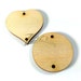 10+40 COMBO 1" x 1/8" Wooden Hearts & Circle Celebrate Family Birthday Date Board Disc 2-2mm Holes Wood Laser Cutouts