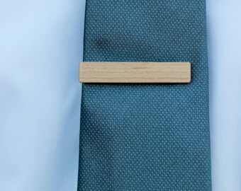 Wood Tie Clip - Maple