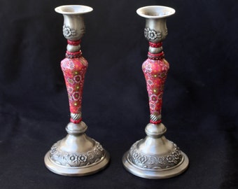Table Decoration, Candlestick, Candle Holders, Candle Holder Set, Jewish Gift, Shabbat Candlesticks, Judaica, Jewish Housewarming Gift