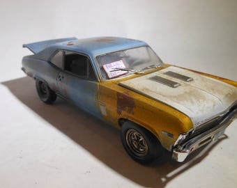 1/24Scale,Chevy Nova, MuscleCar,RustedWreck,Scale Model,JunkYard,RatRod