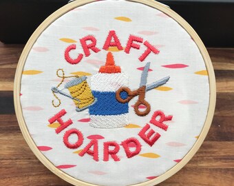Craft Hoarder Mini Hoop Wall Art