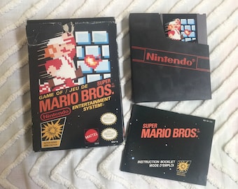 Super Mario Bros Nintendo jeu NES avec notice et boite