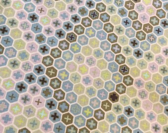 Tula Pink Salt Water Tortoise Shell in Seaweed colorway Yardage