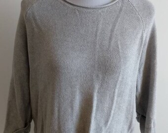 Grey sweater with tie back detail