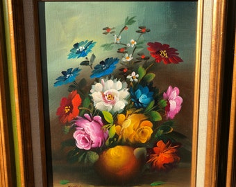 Beautiful Floral Original oil by P. Attali