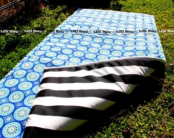 Picnic Rug Blanket // with EXTRA PADDING // you pick fabric and colour // Water Resistant on Front and Back