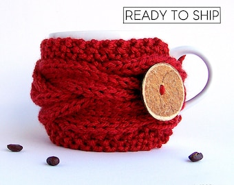Coffee Cozy, Coffee Mug Cozy, Cup Cozy, Coffee Cup Sleeve, Tea Cozy, Coffee Cup Cozy, Coffee Sleeve, Cup Warmer, Rustic Gifts, Coffee Gifts