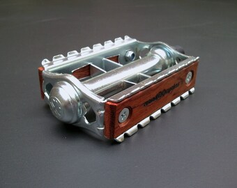classic wood bicycle pedals - bubinga wood