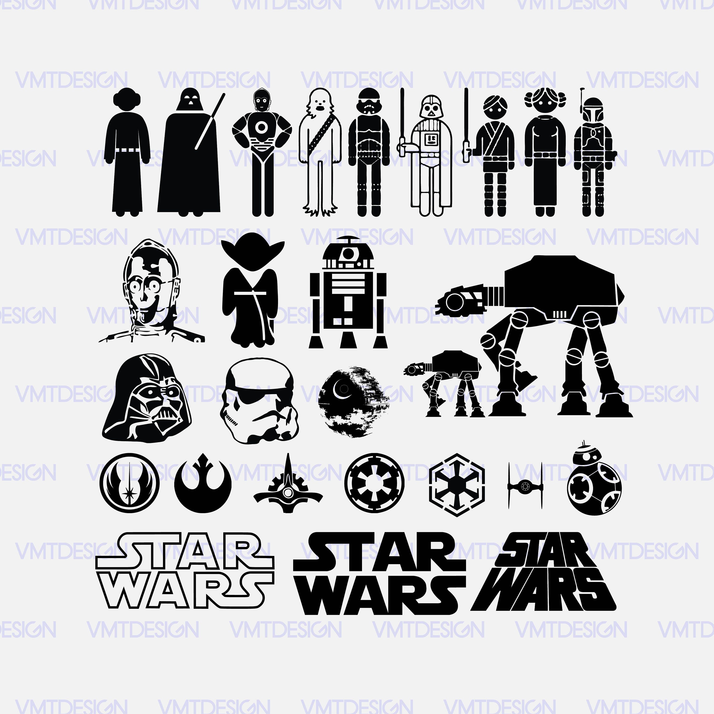 Download Star wars svg Star wars vector Starwars clipart Starwars