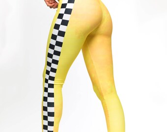 checkered yellow pants