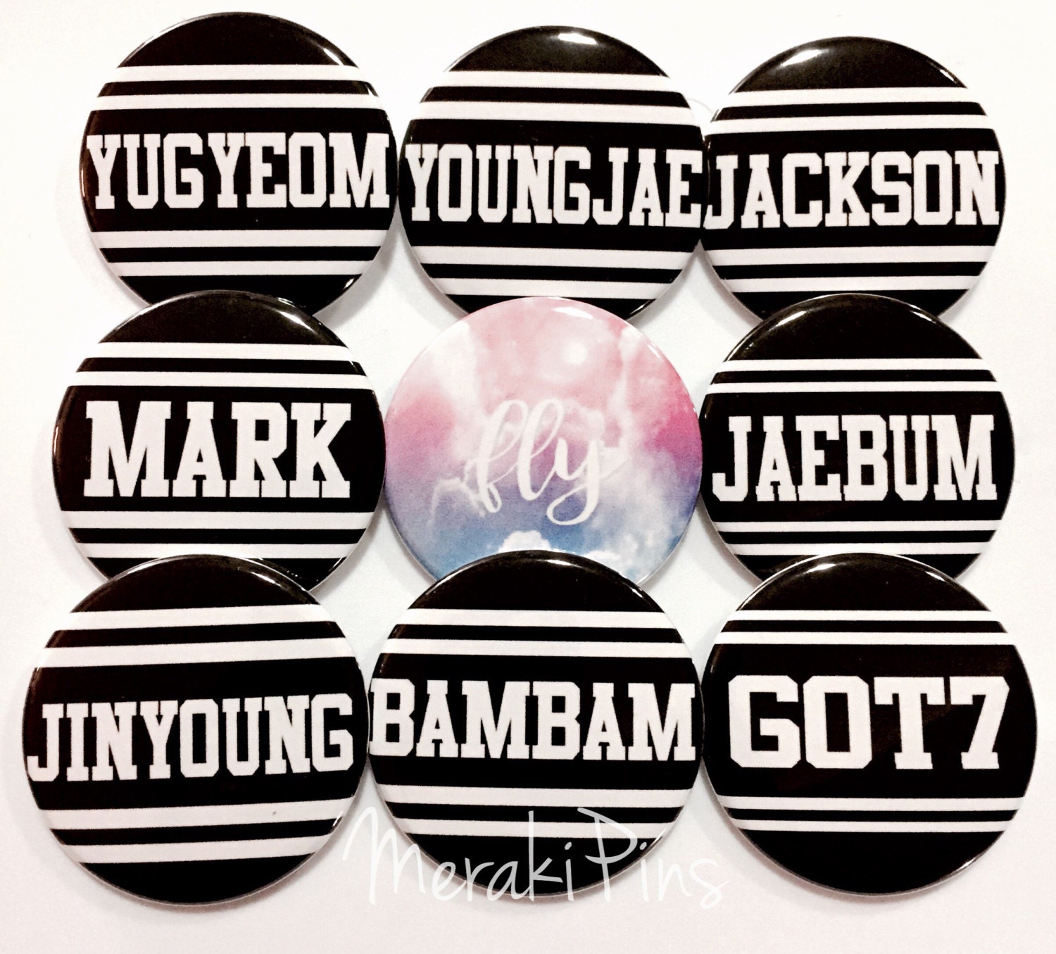 GOT7 Member's name / FLY pins