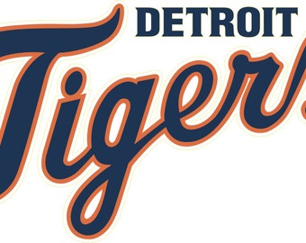 LOVE Detroit Tigers Michigan Wooden Sign