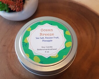 Ocean Breeze Soy Candle