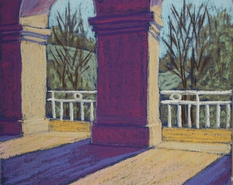 Original pastel painting, "Portals"